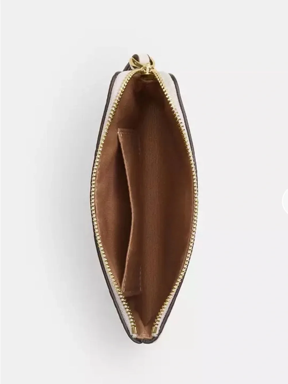 Coach White Leather Wristlet with Red Cherry Print
